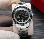 Copy Omega Speedmaster Black Dial Stainless Steel Automatic Watch 42MM
